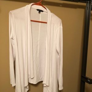 Banana Republic white waterfall sweater xs